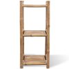 3-Nadstropno Stojalo s Policami Bambus