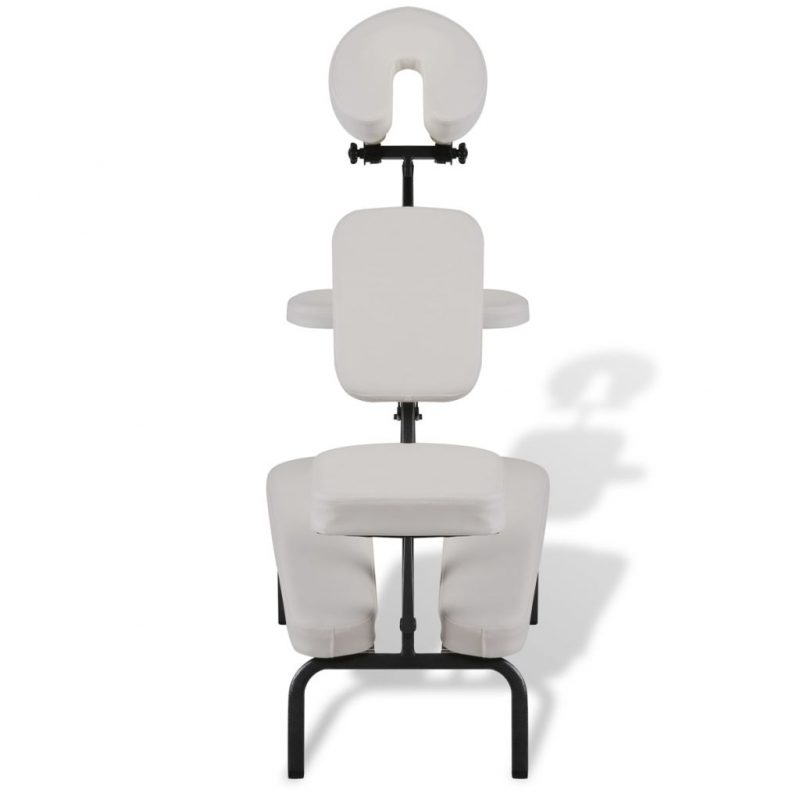 Bel zložljiv in prenosen masažni stol