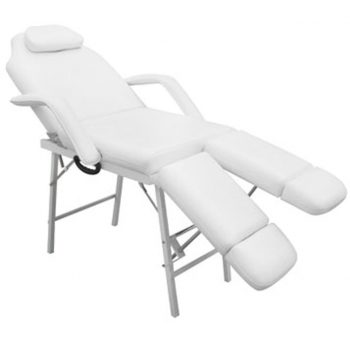 Bela stol zdravljenja z nastavljivo nogo počiva