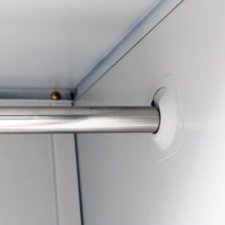 Garderobna omara s 6 vrati jeklo 90x45x180cm siva