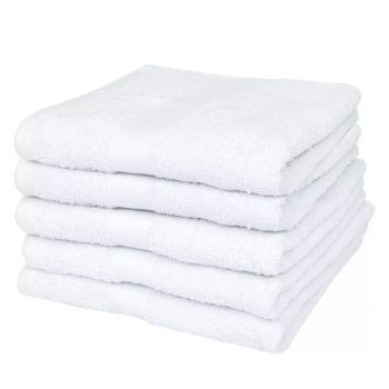 Hotelske brisače za goste bombaž 400 gsm 30x30 cm bele