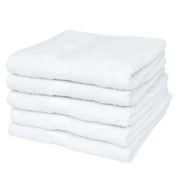 Hotelske brisače za goste bombaž 400 gsm 30x30 cm bele