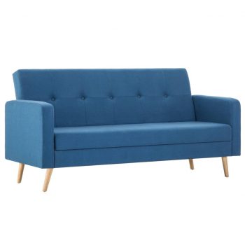 Kavč iz blaga modre barve