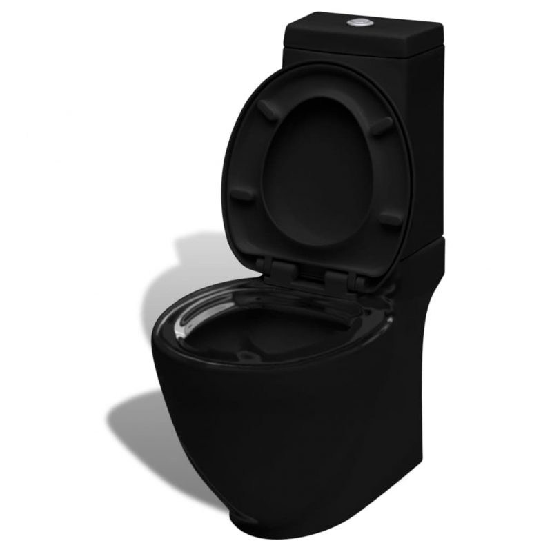 Keramična WC Školjka Kvadratna Črne Barve
