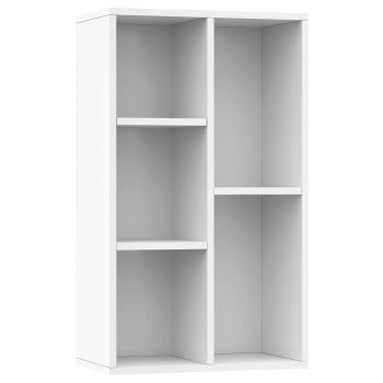 Knjižna omara / komoda visok sijaj bela 45x25x80 cm