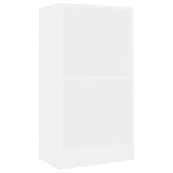 Knjižna polica bela 40x24x75 cm iverna plošča