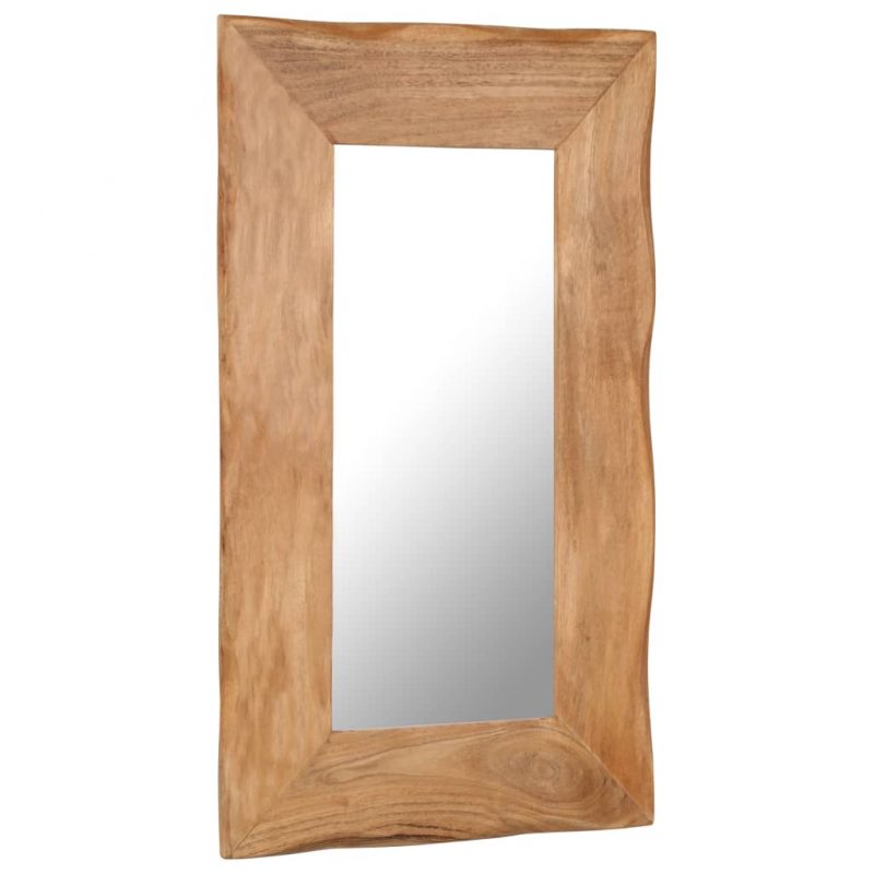 Kozmetično ogledalo 50x80 cm trden akacijev les