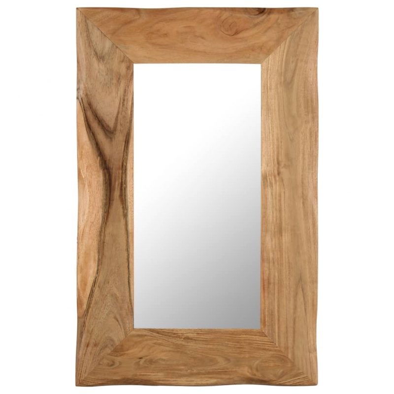 Kozmetično ogledalo 50x80 cm trden akacijev les