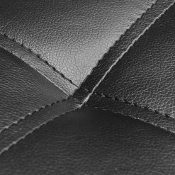 Ležalnik z blazino črno umetno usnje