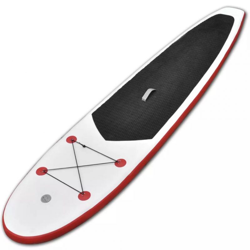 Napihljiva SUP deska za veslanje rdeča in bela
