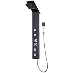 Panel za tuš steklo rjave barve