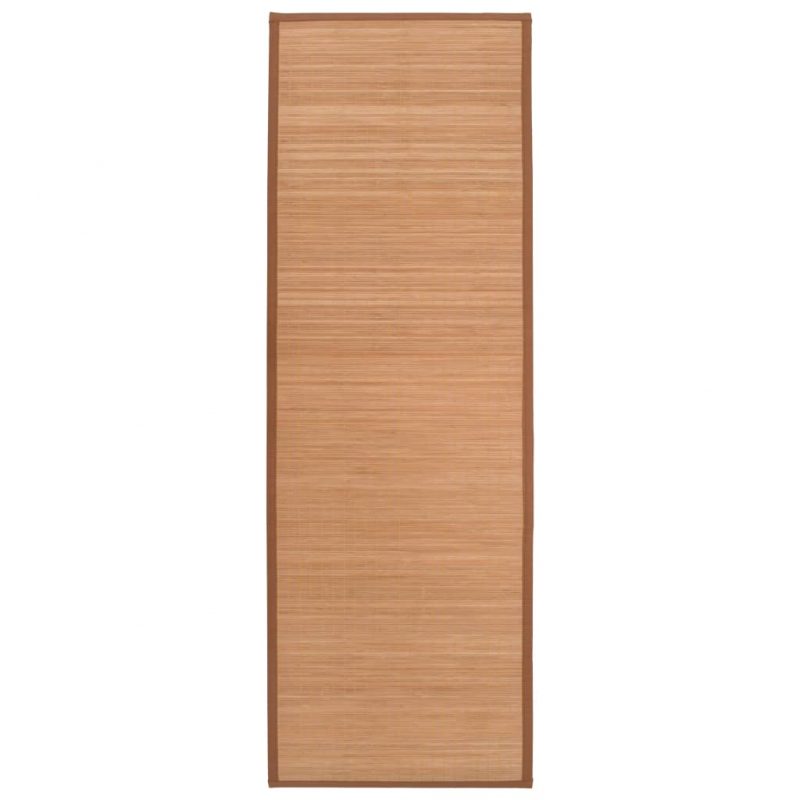 Podloga za jogo iz bambusa 60x180 cm rjava