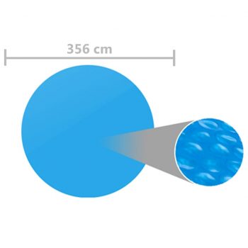 Pokrivalo za bazen modro 356 cm PE