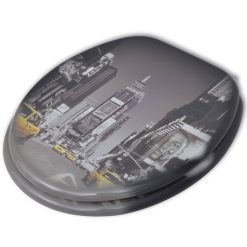 Sedeži za WC školjko s hitrim zapiranjem 2 kosa MDF New York