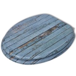 Sedeži za WC školjko s hitrim zapiranjem 2 kosa MDF star les