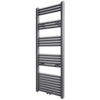 Siv Kopalniški Cevni Radiator za Brisače za Centralno 500 x 1424 mm