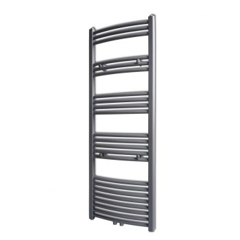 Siv Kopalniški Cevni Radiator za Brisače za Centralno 500 x 1424 mm