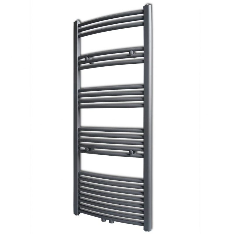 Siv Kopalniški Cevni Radiator za Centralno Ogrevanje 600 x 1424 mm