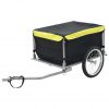 Tovorna kolesarska prikolica črna in rumena 65 kg