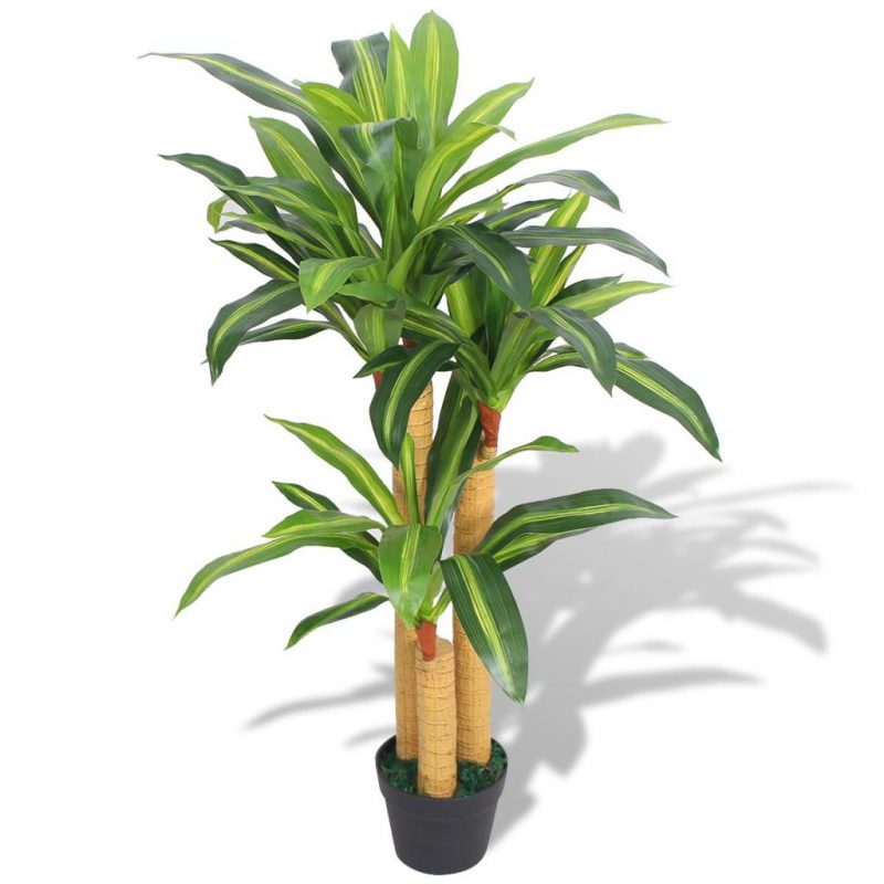 Umetna rastlina dracena v loncu 100 cm zelene barve