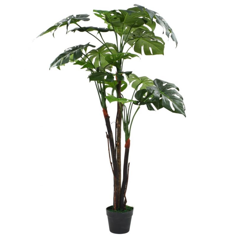 Umetna rastlina monstera v loncu 130 cm zelene barve