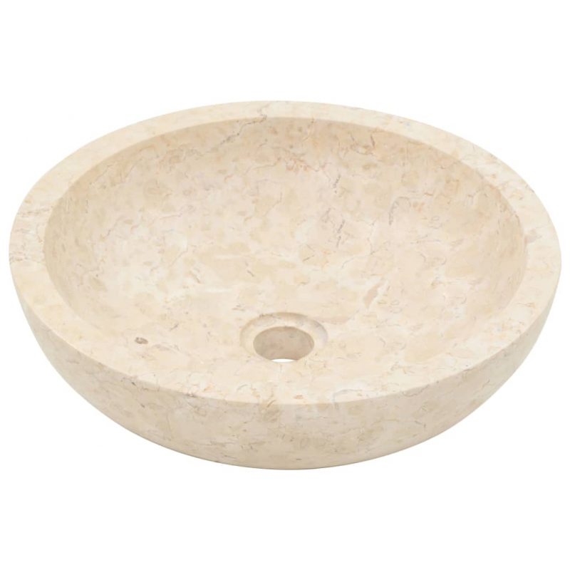 Umivalnik 40x12 cm marmor krem