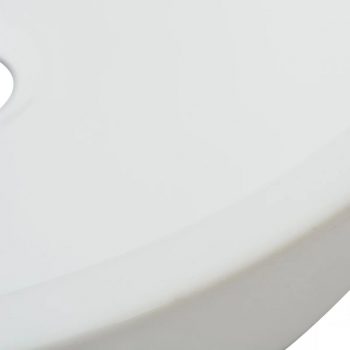 Umivalnik Okrogel Keramičen Bele Barve 42x12 cm