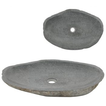 Umivalnik iz rečnega kamna ovalen 60-70 cm