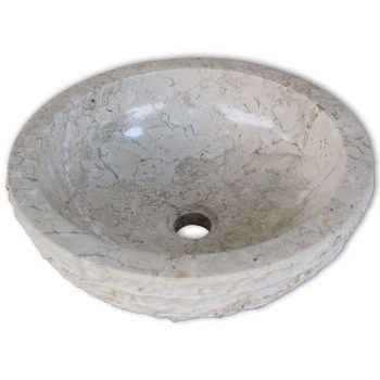 Umivalnik marmor 40 cm krem