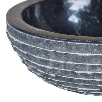 Umivalnik marmor 40 cm črn