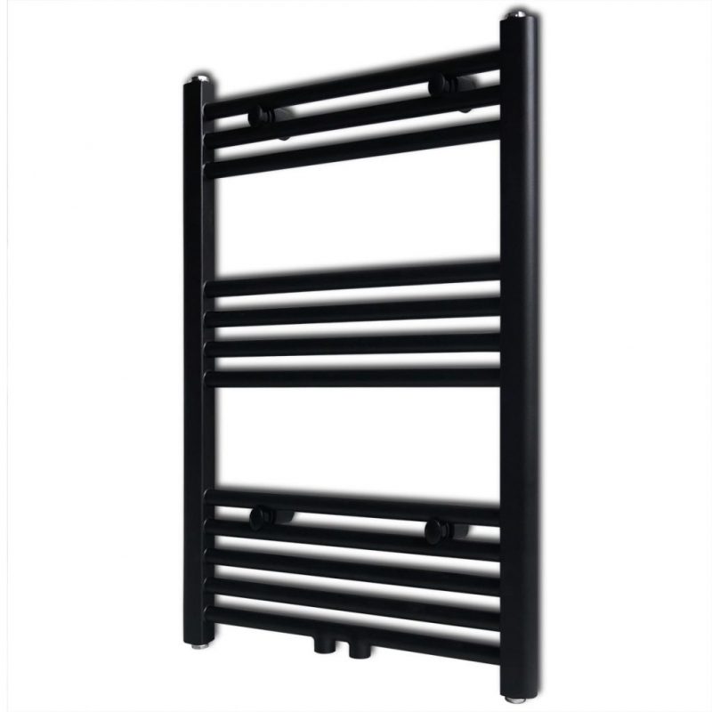 Črn Cevni Radiator za Centralno Ogrevanje Ravne Cevi 500x764mm