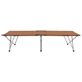 Kamp postelja 206x75x45 cm XXL rjava