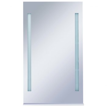 Kopalniško LED stensko ogledalo s polico 60x100 cm