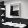 LED kopalniška omarica z ogledalom 62x14x60 cm