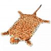 Plišasta preproga leopard 139 cm rjave barve
