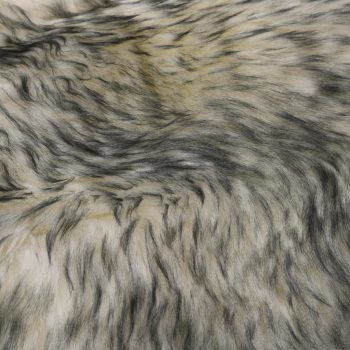 Preproga iz ovčje kože 60x90 cm temno siva mešana