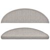 Preproge za stopnice 15 kosov 56x17x3 cm taupe