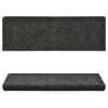 Preproge za stopnice 15 kosov 65x25 cm sive
