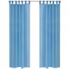 Turkizna Prosojna Zavesa 140 x 225 cm 2 kosa