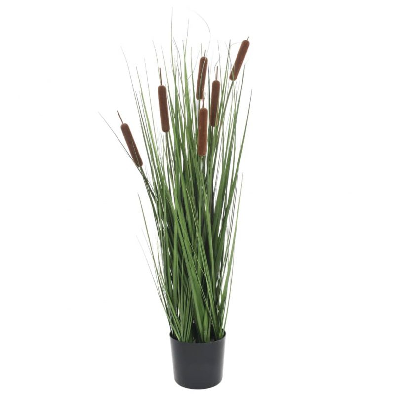 Umetna rastlina trava z ločjem 85 cm