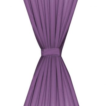 Zatemnitvene zavese 2 kosa dvoslojne 140x245 cm lila barve