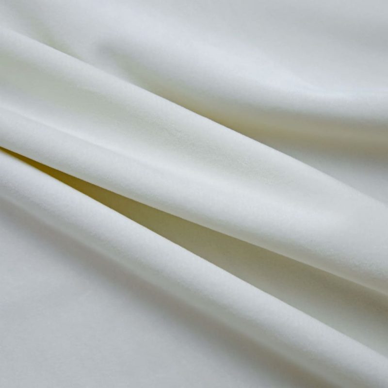 Zatemnitvene zavese z obročki 2 kosa žamet krem 140x175 cm