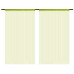 Zavese iz nitk 2 kosa 100x250 cm zelene barve