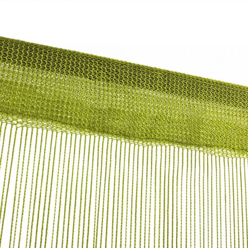 Zavese iz nitk 2 kosa 100x250 cm zelene barve