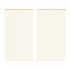 Zavese iz nitk 2 kosa 140x250 cm bež barve