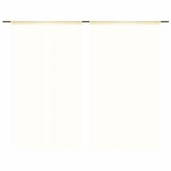 Zavese iz nitk 2 kosa 140x250 cm kremne barve