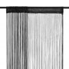 Zavese iz nitk 2 kosa 140x250 cm črne barve