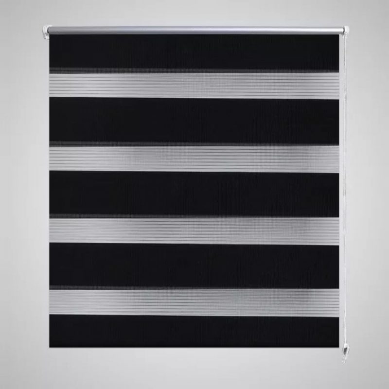 Črtasti Zebra Rolo / Senčilo velikost 90 x 150 cm Črna barva