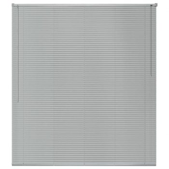 Žaluzije za Okna Aluminij 120x130 cm Srebrne Barve