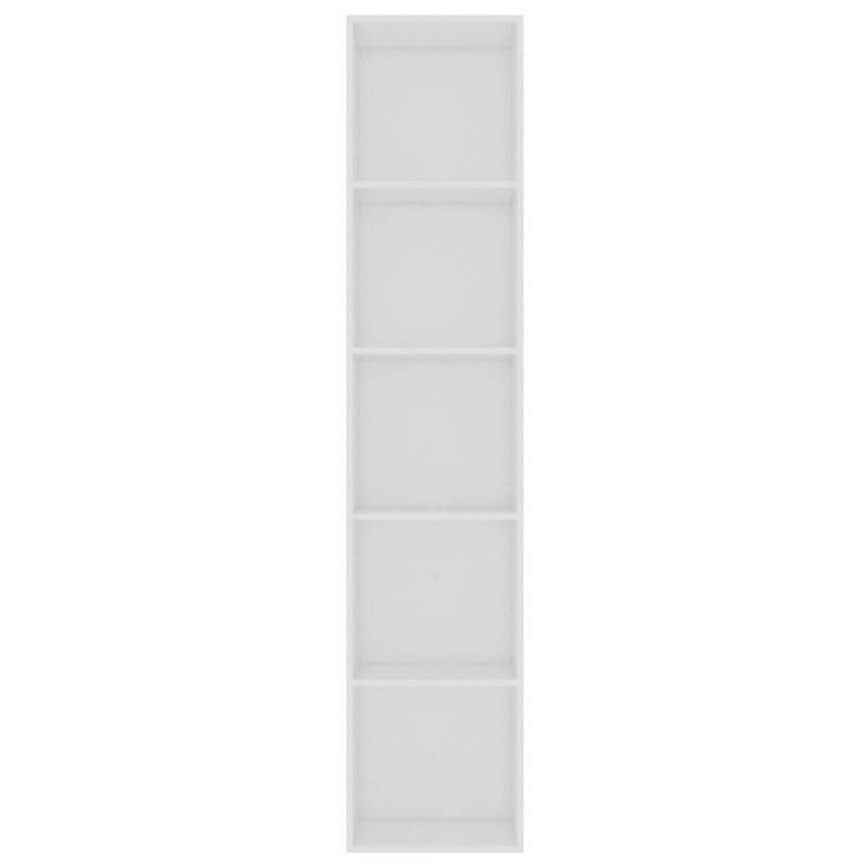 Knjižna omara bela 40x30x189 cm iverna plošča